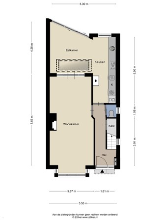 Plattegrond - Leliestraat 31, 4461 PC Goes - bg leliestraat.jpg